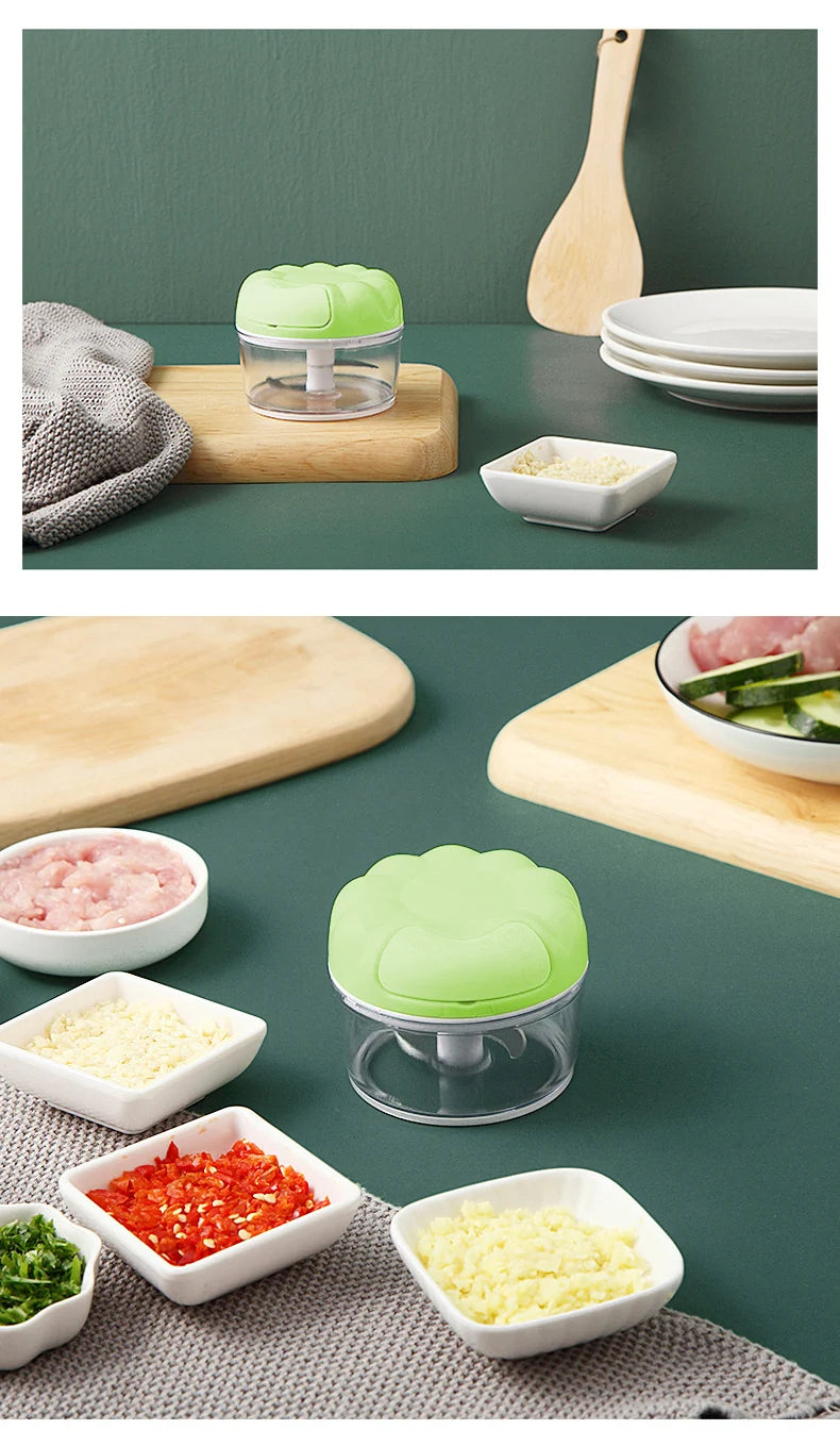 Mini Manual Vegetables Cutter Manual Garlic Press