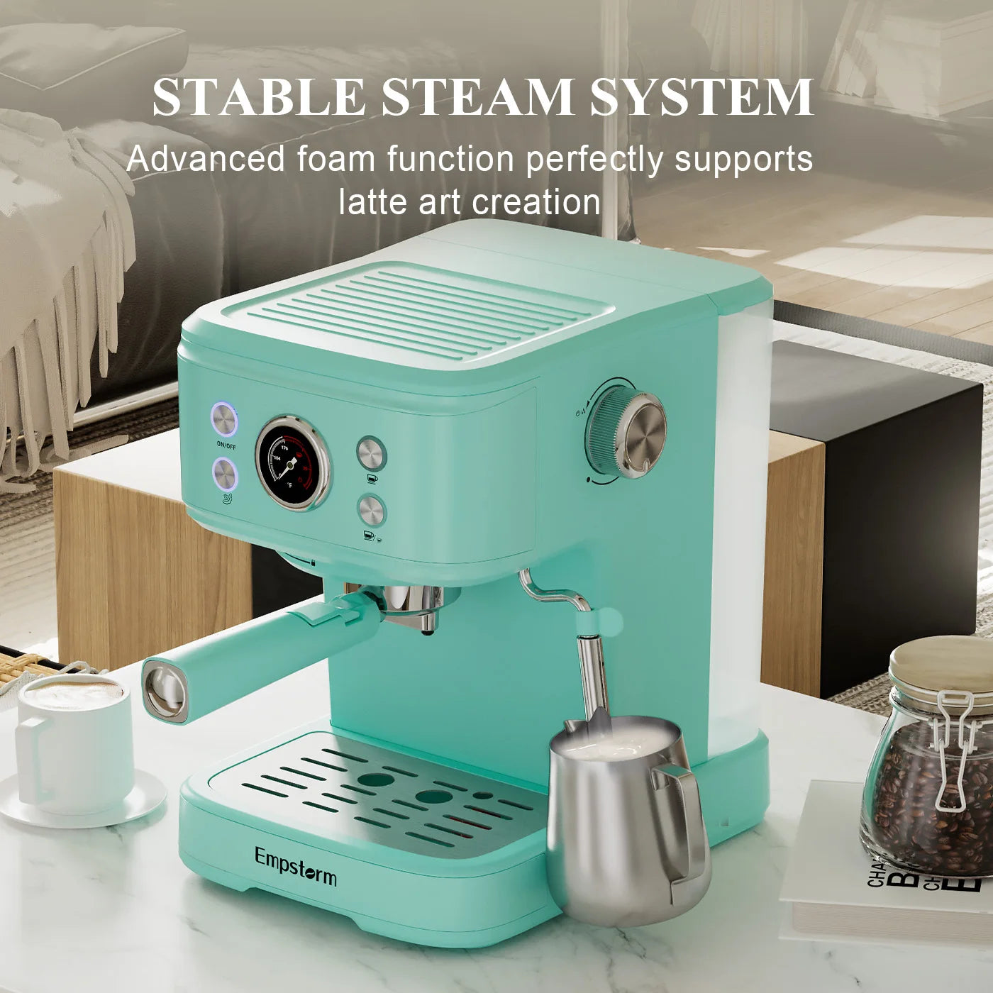 Espresso, Latte & Cappuccino Machine 1.5 L  20 Bar