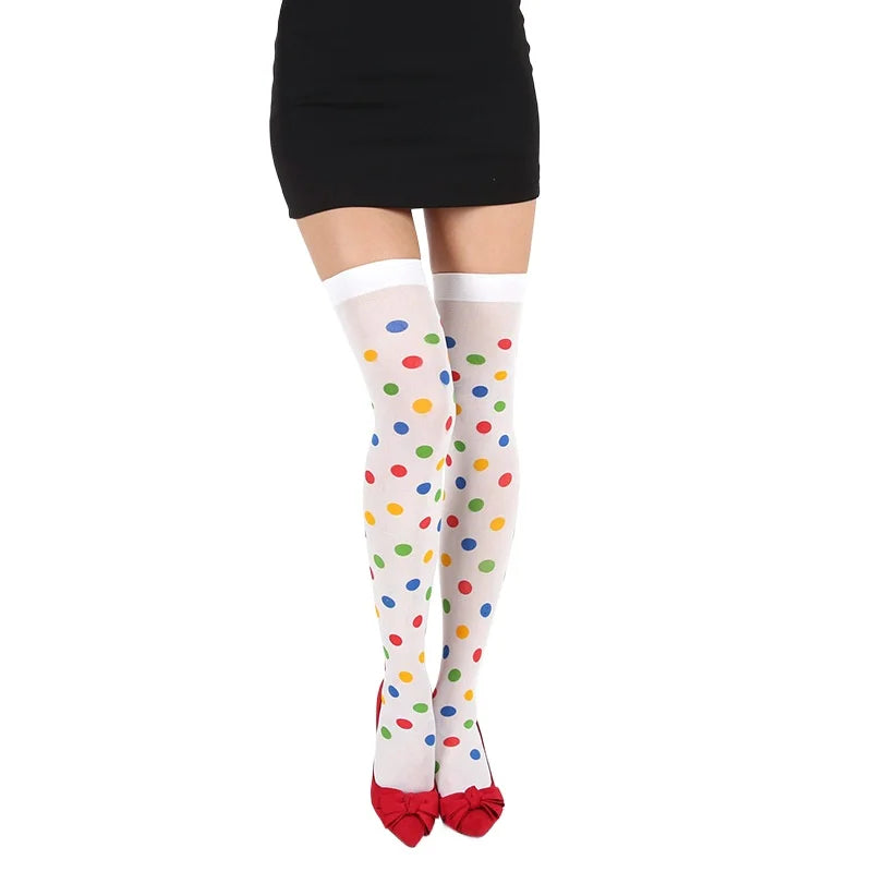 Halloween Party Strümpfe Clown Gepunktete Kniestrümpfe Urlaub DIY Dekorationen