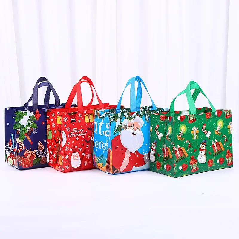 Weihnachts geschenk Tasche Vlies Tasche gefilmt Einkaufstasche alle Arten von Urlaub anwendbar Halloween Süßigkeiten Tasche Geburtstags geschenk Verpackung Tasche