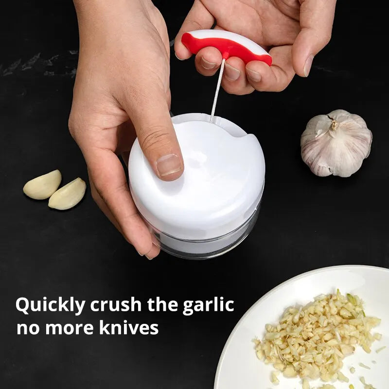 White Hand Pulled Garlic Grinder