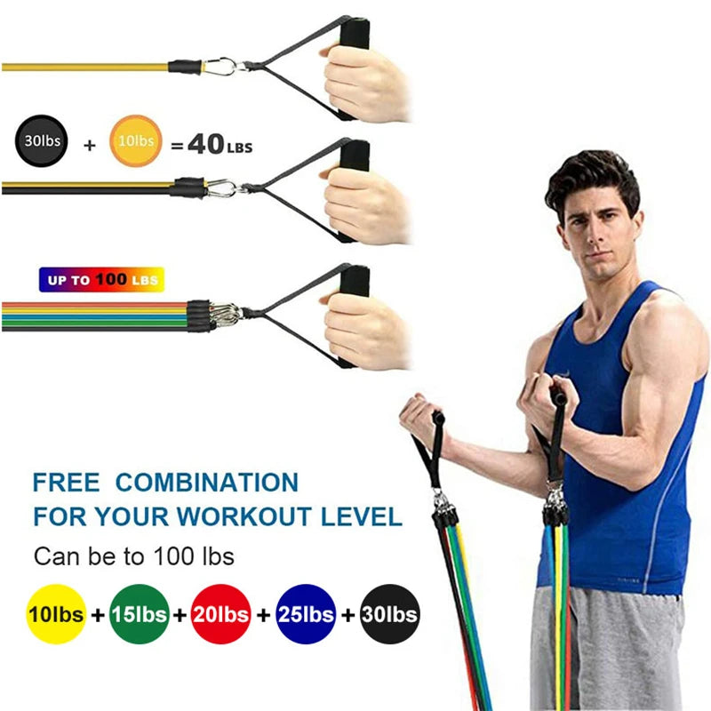 Set Pull Rope, Resistance Bands 11Pcs