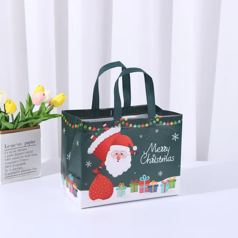 Weihnachts geschenk Tasche Vlies Tasche gefilmt Einkaufstasche alle Arten von Urlaub anwendbar Halloween Süßigkeiten Tasche Geburtstags geschenk Verpackung Tasche