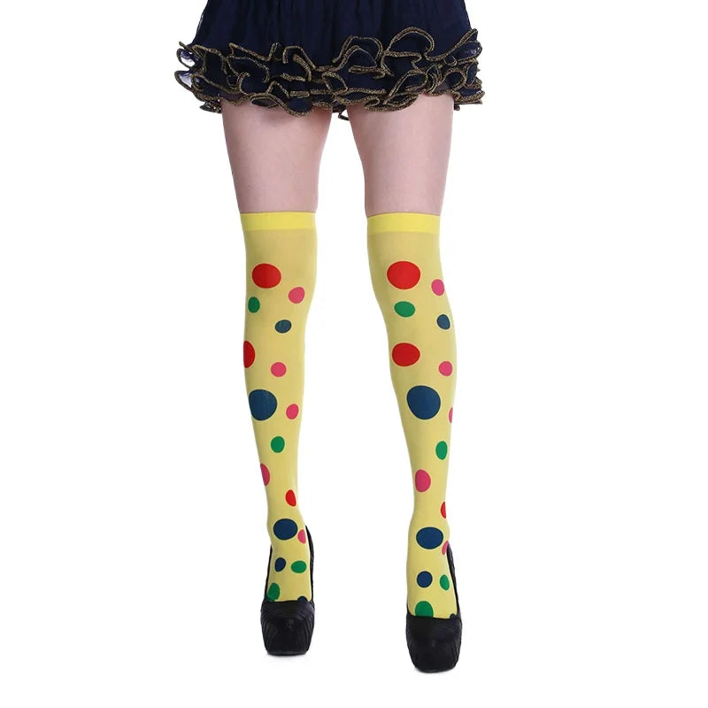 Halloween Party Strümpfe Clown Gepunktete Kniestrümpfe Urlaub DIY Dekorationen