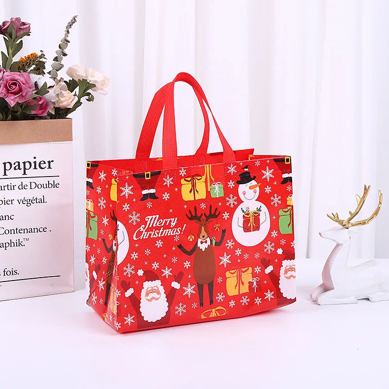 Weihnachts geschenk Tasche Vlies Tasche gefilmt Einkaufstasche alle Arten von Urlaub anwendbar Halloween Süßigkeiten Tasche Geburtstags geschenk Verpackung Tasche