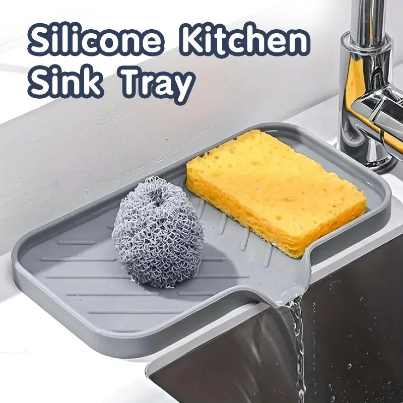 Silicone Faucet Mat Soap and Sponge Dispenser