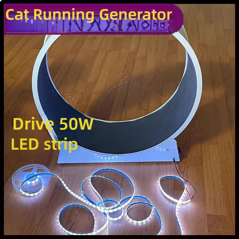 Cat, small Dog, running generator, permanent magnet generator, USB charging
