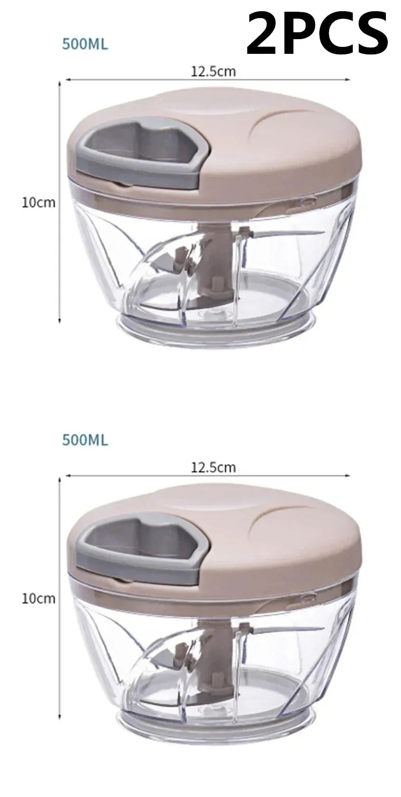 Garlic Chopper Manual Rotate Vegetable Cutter Meat Grinder