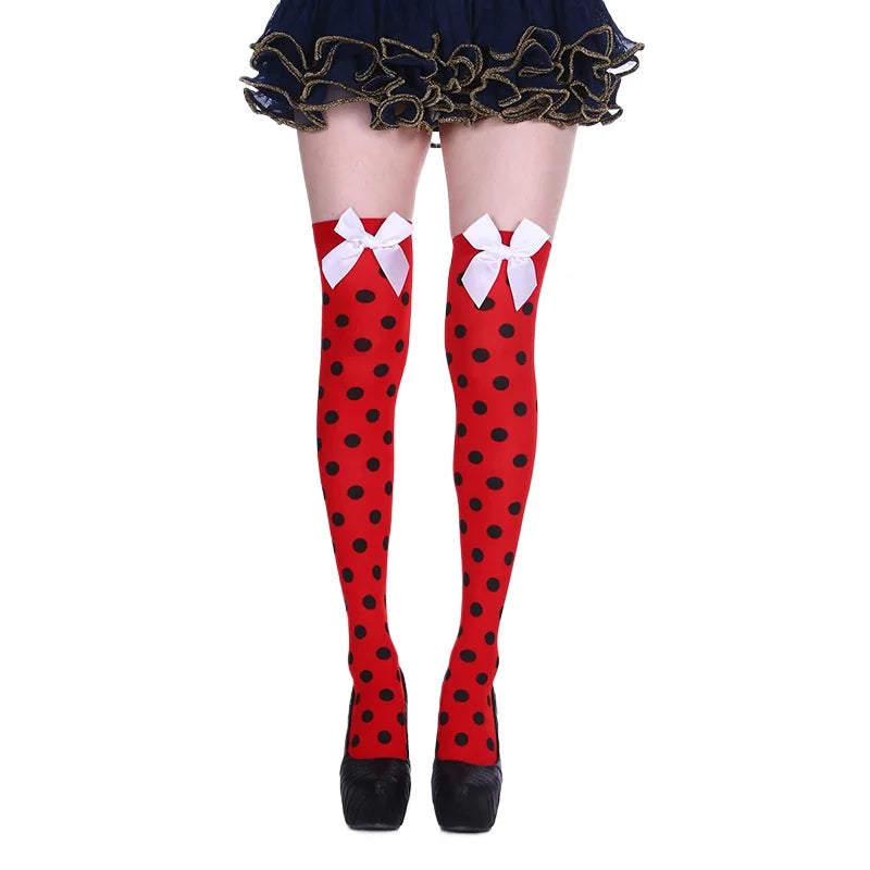 Halloween Party Strümpfe Clown Gepunktete Kniestrümpfe Urlaub DIY Dekorationen