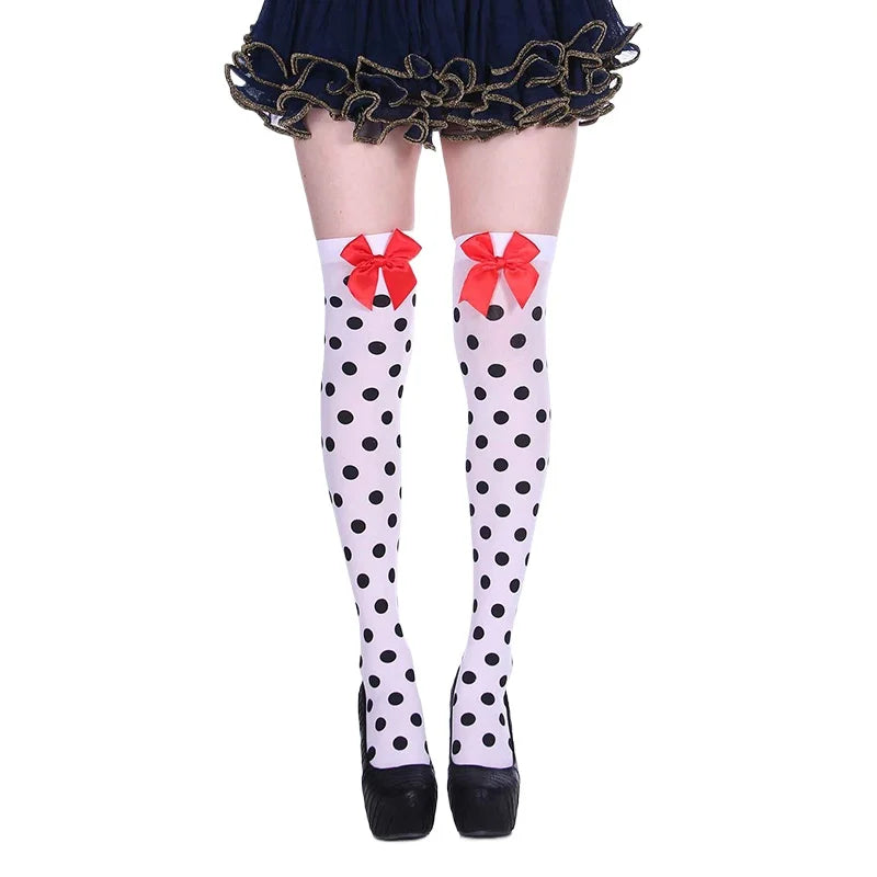 Halloween Party Strümpfe Clown Gepunktete Kniestrümpfe Urlaub DIY Dekorationen