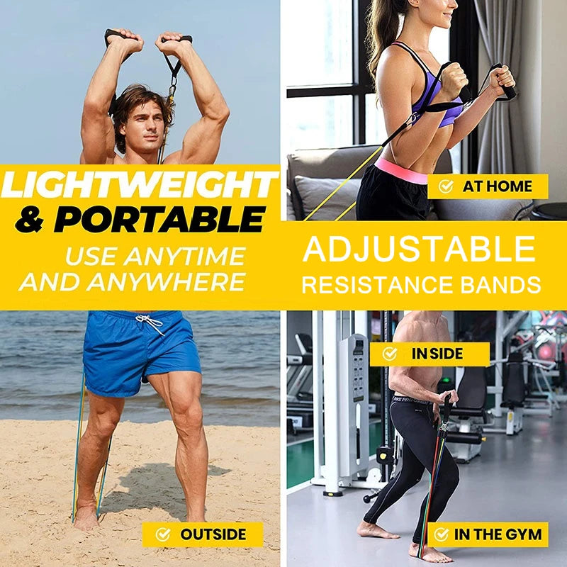 Set Pull Rope, Resistance Bands 11Pcs
