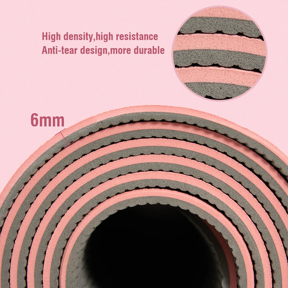 Premium TPE Yoga Mat — 183 x 57 cm, Non-Slip