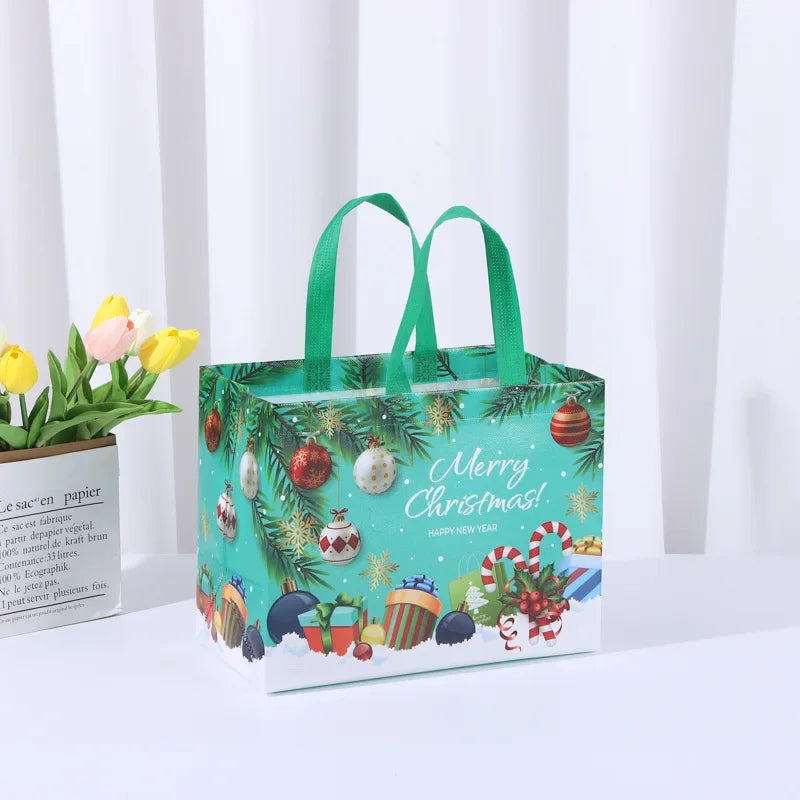 Weihnachts geschenk Tasche Vlies Tasche gefilmt Einkaufstasche alle Arten von Urlaub anwendbar Halloween Süßigkeiten Tasche Geburtstags geschenk Verpackung Tasche