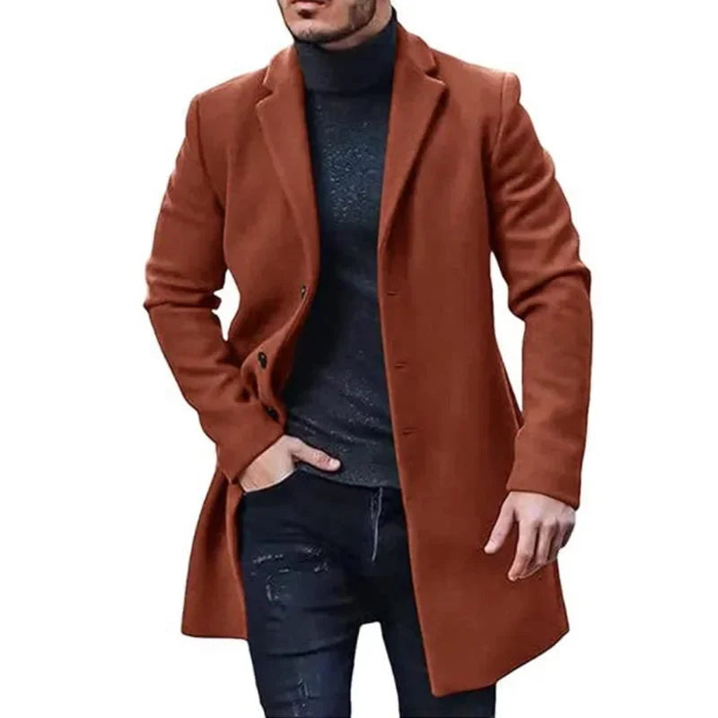 Männer Mantel Woolen Windjacke