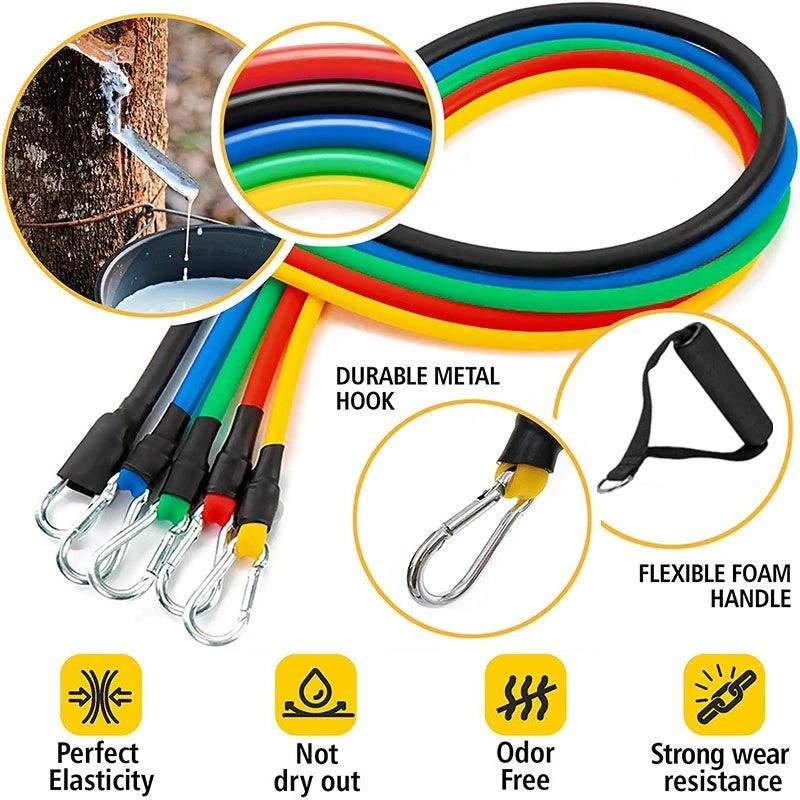 Set Pull Rope, Resistance Bands 11Pcs