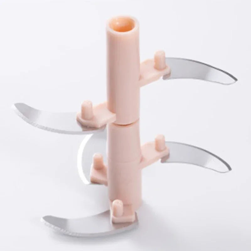 Garlic Chopper Manual Rotate Vegetable Cutter Meat Grinder