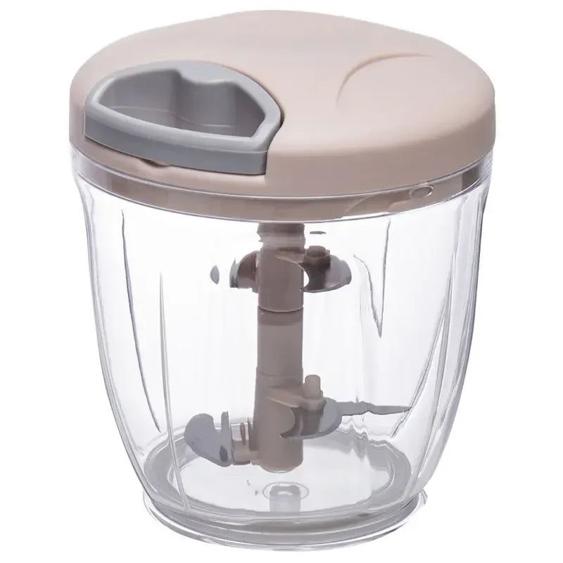 Garlic Chopper Manual Rotate Vegetable Cutter Meat Grinder