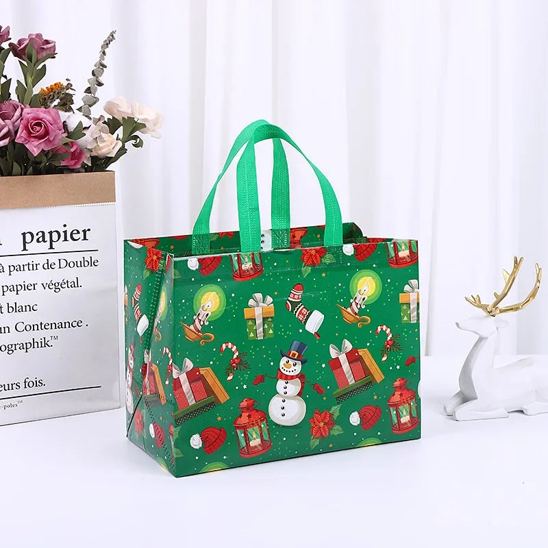 Weihnachts geschenk Tasche Vlies Tasche gefilmt Einkaufstasche alle Arten von Urlaub anwendbar Halloween Süßigkeiten Tasche Geburtstags geschenk Verpackung Tasche