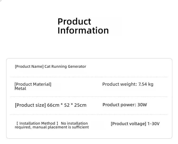 Cat, small Dog, running generator, permanent magnet generator, USB charging