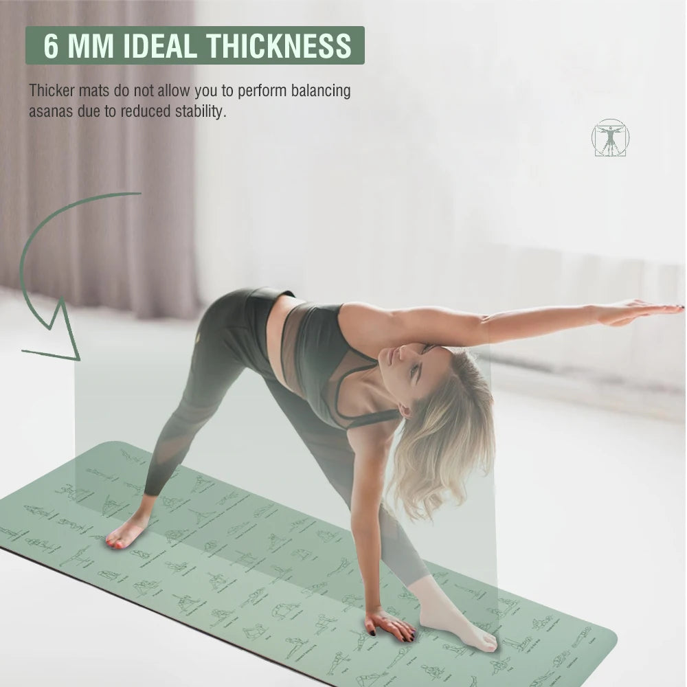 Premium TPE Yoga Mat — 183 x 57 cm, Non-Slip