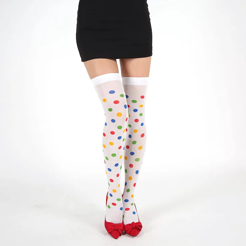 Halloween Party Strümpfe Clown Gepunktete Kniestrümpfe Urlaub DIY Dekorationen