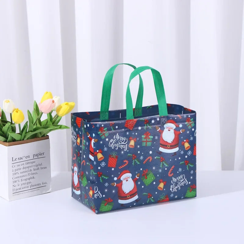 Weihnachts geschenk Tasche Vlies Tasche gefilmt Einkaufstasche alle Arten von Urlaub anwendbar Halloween Süßigkeiten Tasche Geburtstags geschenk Verpackung Tasche