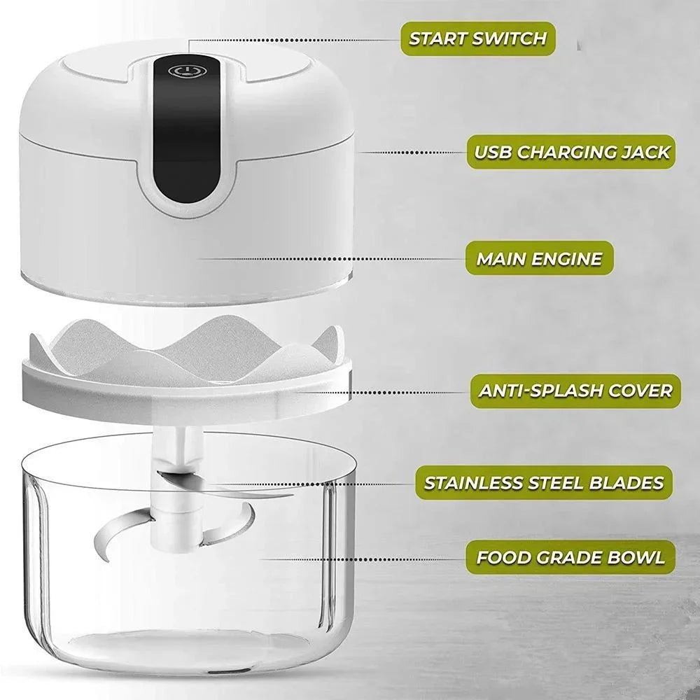 Electric  Vegetable Chopper Meat Grinder Masher Machine