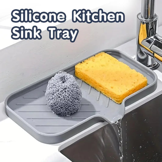 Silicone Faucet Mat Soap and Sponge Dispenser