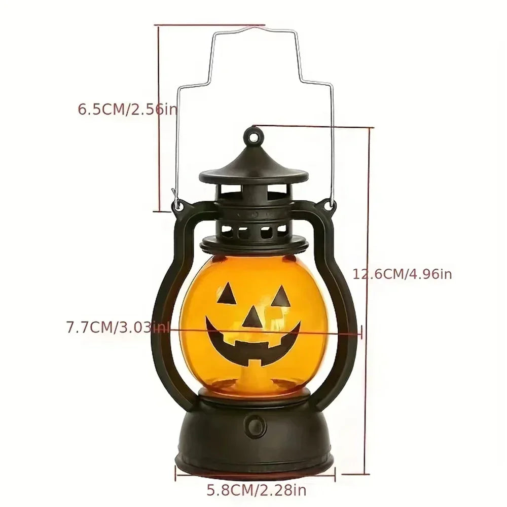 Halloween LED Kürbislaterne Dekoration & Halloween Party Retro Lampe