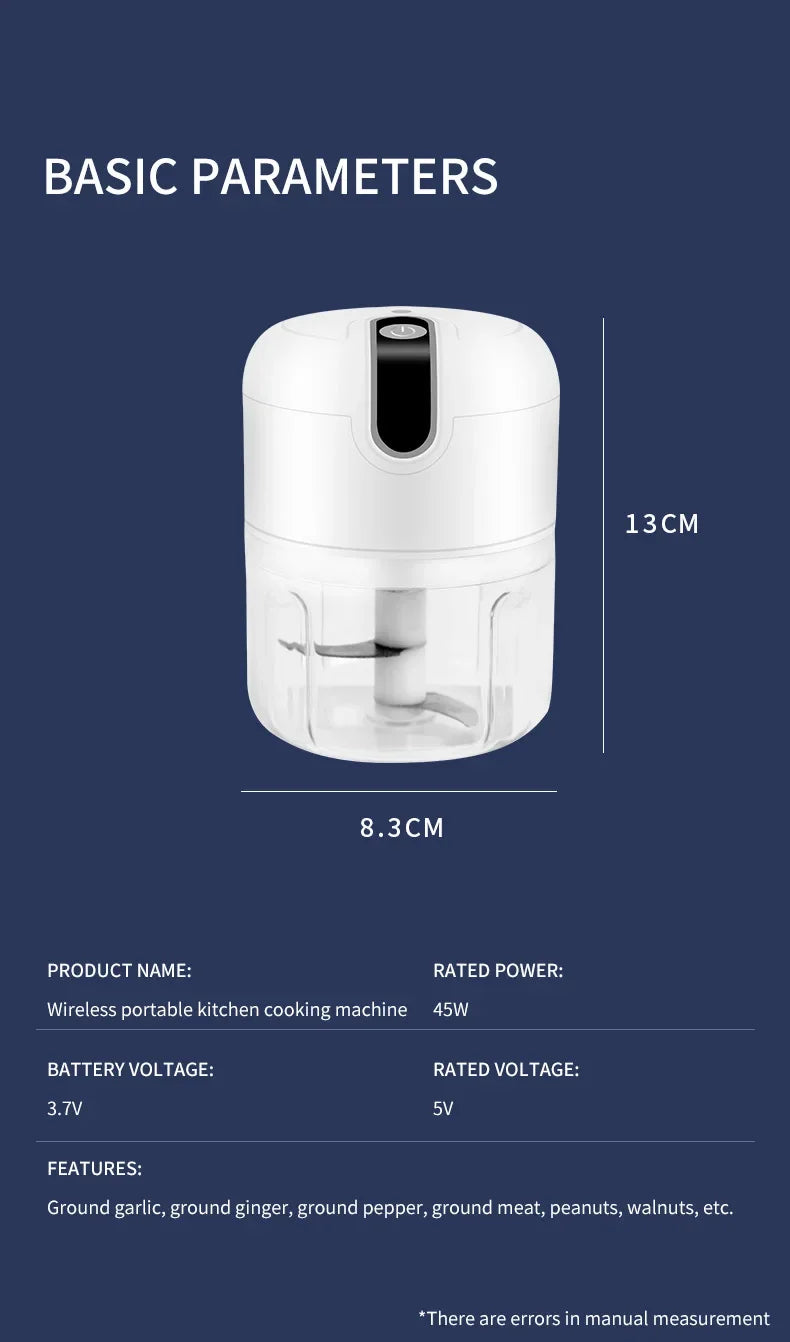 Electric  Vegetable Chopper Meat Grinder Masher Machine