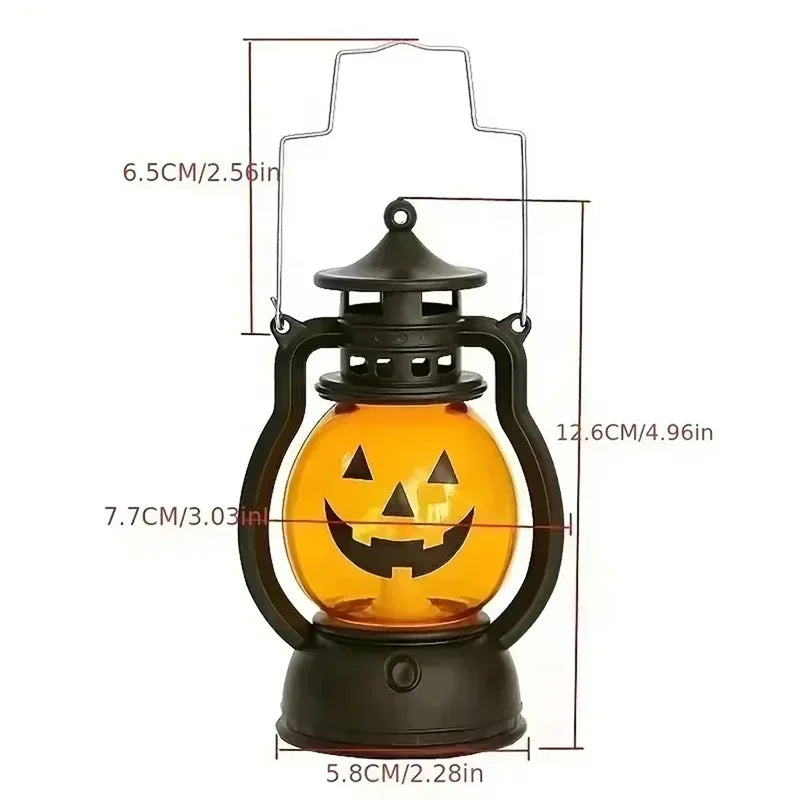 Halloween LED Kürbislaterne Dekoration & Halloween Party Retro Lampe