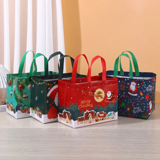 Weihnachts geschenk Tasche Vlies Tasche gefilmt Einkaufstasche alle Arten von Urlaub anwendbar Halloween Süßigkeiten Tasche Geburtstags geschenk Verpackung Tasche