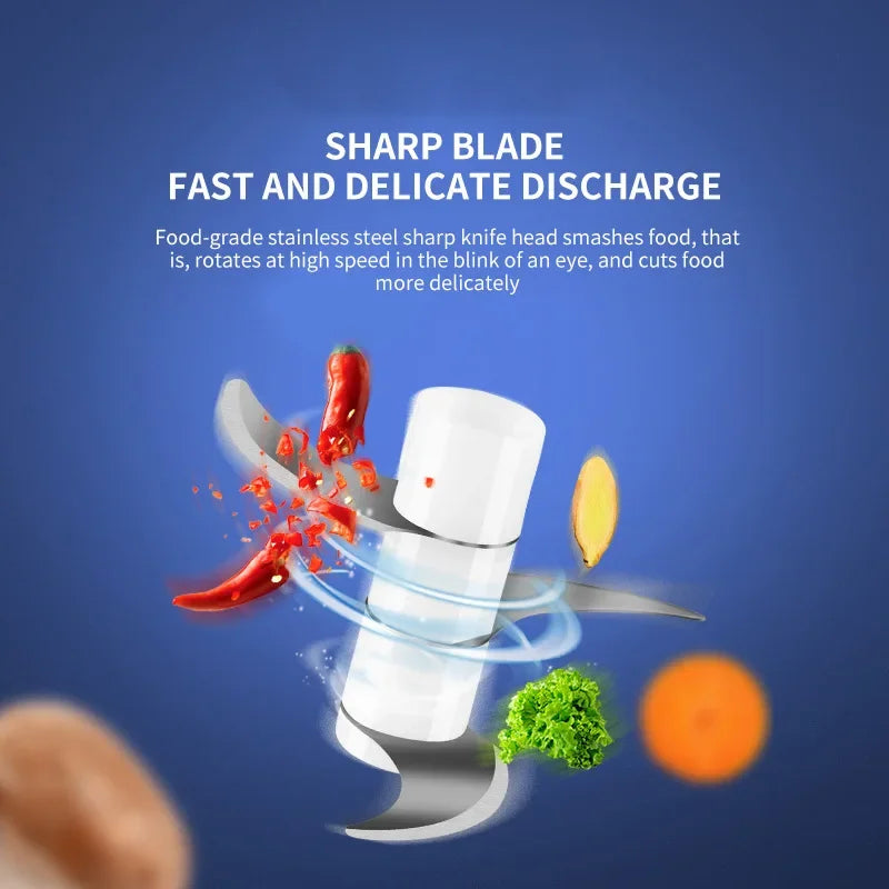 Electric  Vegetable Chopper Meat Grinder Masher Machine