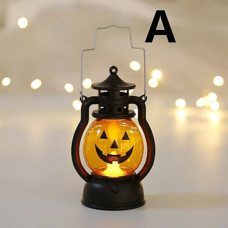 Halloween LED Kürbislaterne Dekoration & Halloween Party Retro Lampe